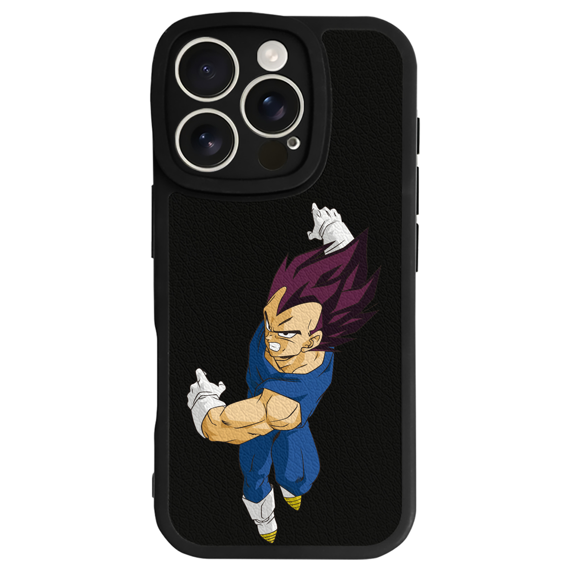 （画像用） ドラゴンボール ベジータ四世（Bejīta Yonsei）DRAGON BALL Vegeta IV 【iPhone 16シリーズ対応】シリコンスマホケース（レザー調） 材質：シリコン